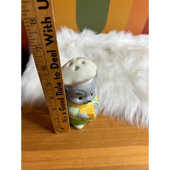 Ceramic Parmesan cheese, chef, mouse moustache shaker - Picture 6 of 6